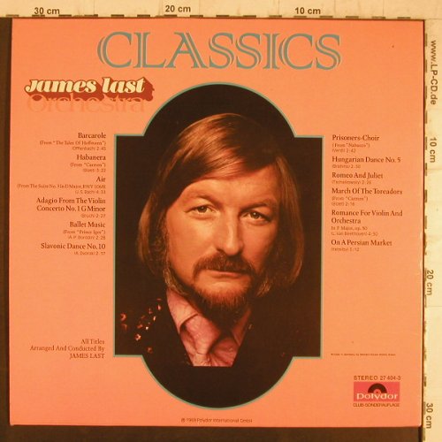 Last,James: Classics - Club Sonderauflage, Polydor(27 404-3), D, 1969 - LP - E8579 - 12,50 Euro