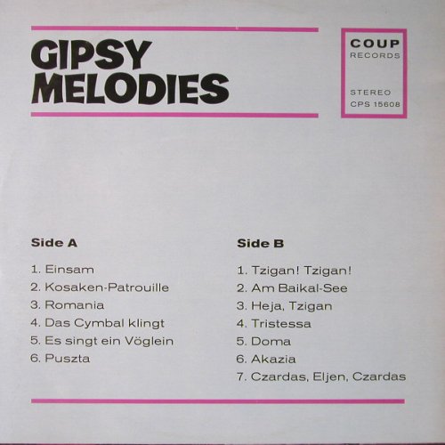Seczey,Janos: Gipsy Melodies, Coup(CPS 15608), D,  - LP - F1274 - 5,00 Euro