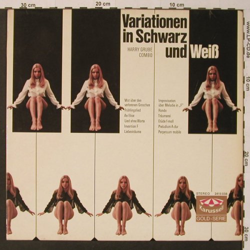 Grube Combo,Harry: Variationen In Schwarz und Weiss, Karussell(2415 038), D, 1972 - LP - F3768 - 9,00 Euro