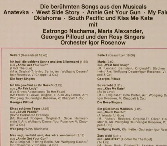 V.A.Musical Non-Stop!: Von Kiss Me Kate bis Anatevka,16Tr., Intercord(926-08 U), D,  - LP - F4497 - 6,00 Euro