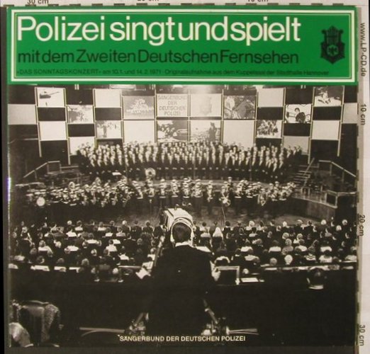 V.A.Polizei singt und spielt: Mit dem ZDF, Sängerb.únd d. Polizei(0629 977), D, 1971 - 2LP - F461 - 9,00 Euro