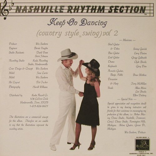 Nashville Rhythm Section: Keep On Dancing,country style swing, Koala(KOA 15002), US, Vol.2, 1981 - LP - F5630 - 7,50 Euro