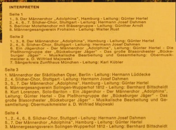 V.A.Deutsche Männerchöre: Adolphina, Sichler-Chor..., Foc, Telefunken(6.28012 DP), D, 1971 - 2LP - F6517 - 7,50 Euro