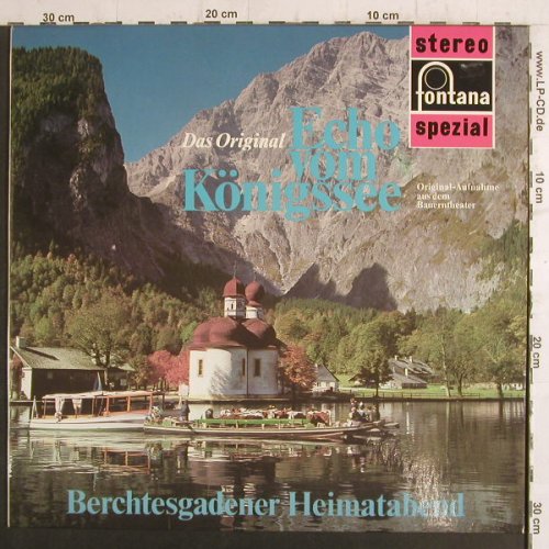 V.A.Echo vom Königssee: Berchtesgadener Heimatabend, Fontana(701 621 WPY), D,  - LP - F6593 - 7,50 Euro