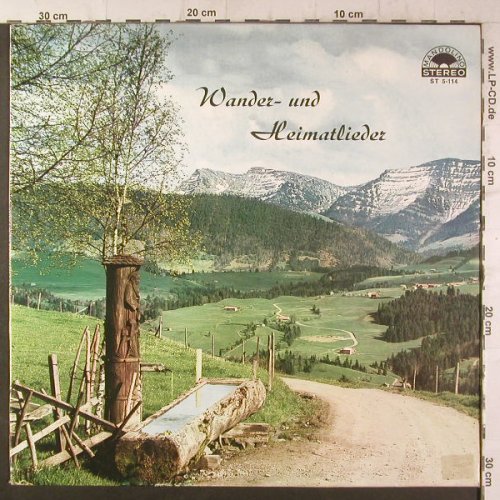 V.A.Wander-und Heimatlieder: Gerd Martens,Uwe Janzen,Heimattrio., Mandolino(ST 5-114), D,  - LP - F6664 - 12,50 Euro
