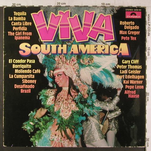 V.A.Viva South America: Pete Tex...Robert Delgado, m-/vg+, Polydor(2416 151), D,  - LP - F6692 - 5,00 Euro
