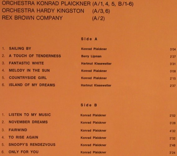 V.A.Melodie in the Sun: Orchestra Konrad Plaickner, SelectedS.(103), D, vg+/m-, 1976 - LP - F6856 - 5,00 Euro
