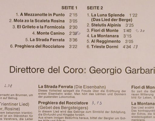 Coro Dolomiti di Trento: La Montanara, woc, Acanta(CC 23.007), D, 1977 - LP - F8347 - 5,00 Euro
