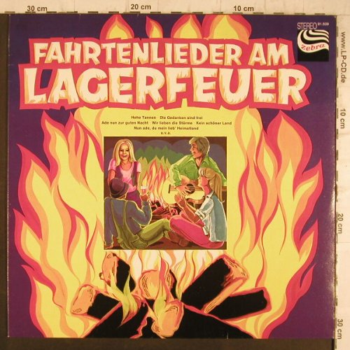 Bergvagabunden: Fartenlieder am Lagerfeuer, Zebra(91.509), D, 1977 - LP - F8356 - 7,50 Euro