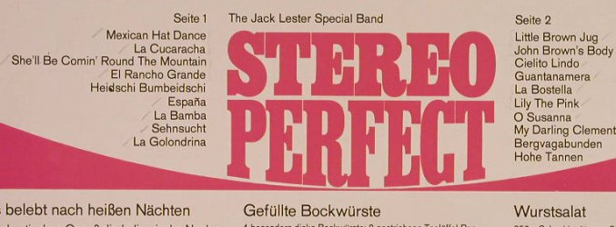 Lester Special Band,Jack: Stereo Perfect, Europa(E 353), D,  - LP - F8363 - 6,00 Euro