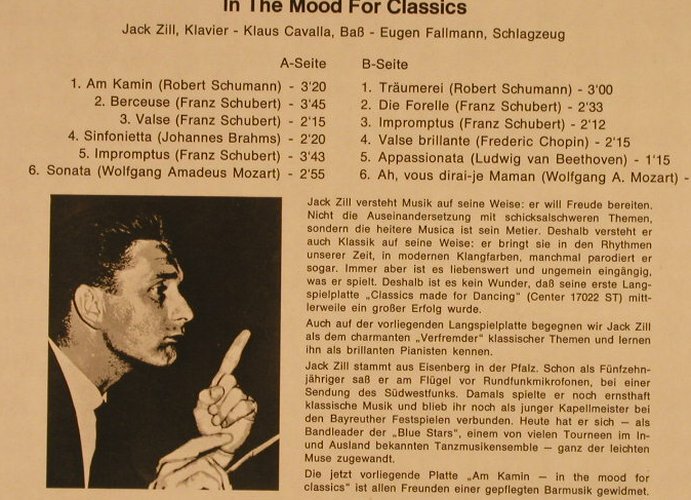 Zill,Jack/Klaus Cavalla/Eu.Fallmann: Am Kamin, Top five(), D, 1969 - LP - F8371 - 9,00 Euro