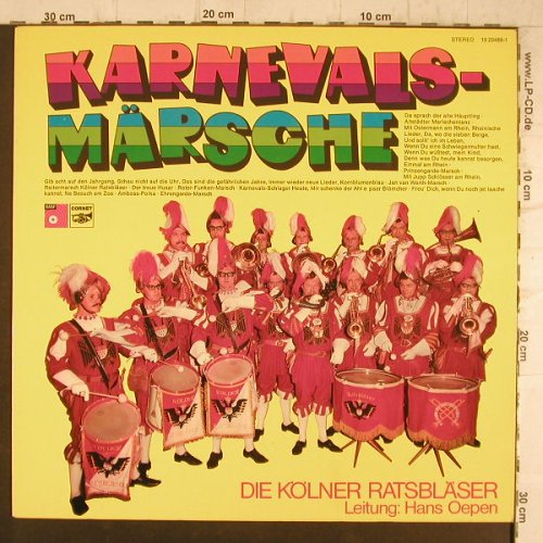Kölner Ratsbläser: Karnevals-Märsche, Ltg. Heinz Oepen, BASF Cornet(10 20488-1), D,  - LP - F8375 - 7,50 Euro