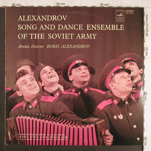 Alexandrov Song a Dance Ens.: o.t.Soviet Army -  Boris Alexandrov, Melodia(CM 02873-4), UDSSR,  - LP - F8444 - 12,50 Euro