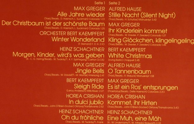 V.A.Weihnachts Melodien: Max Greger...Heinz Schachtner, Polydor(815 216-1), D,  - LP - F8599 - 5,00 Euro
