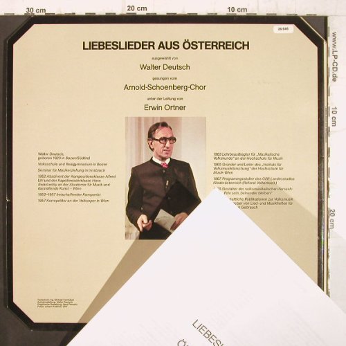 Arnold-Schoenberg-Chor: Liebeslieder aus Österreich, vg+/m-, PAN(29846/0120 506), A,  - LP - F8986 - 7,50 Euro