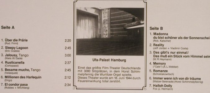 Schimmelpfennig,Horst: Das gab's nur einmal(Rodgers Orgel), Z- Rec.(ZR 2013), D,  - LP - F9283 - 7,50 Euro