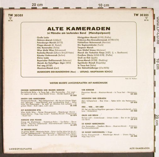 Musikchor 6 Der BW, Hamburg: Alte Kameraden, m-/vg+, Telefunken(TW 30 205), D,  - 10inch - F9565 - 12,50 Euro