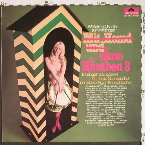 V.A.Mit Hemd und ohne Höschen 3: Kamerad Schnürschuh u.d.z.Knobelb., Polydor(249 337), D, 1969 - LP - F9692 - 9,00 Euro