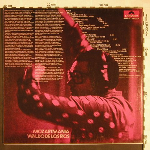 De Los Rios,Waldo: Mozartmania, Polydor(2310 134), D, 1971 - LP - F9693 - 9,00 Euro