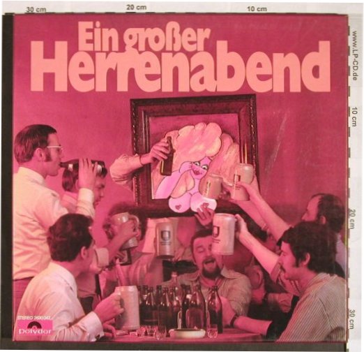 V.A.Ein großer Herrenabend: Lindau Chor,Gus Backus,F.Hensch..., Polydor(2630 042), D, Box, 1970 - 3LP - F9730 - 9,00 Euro