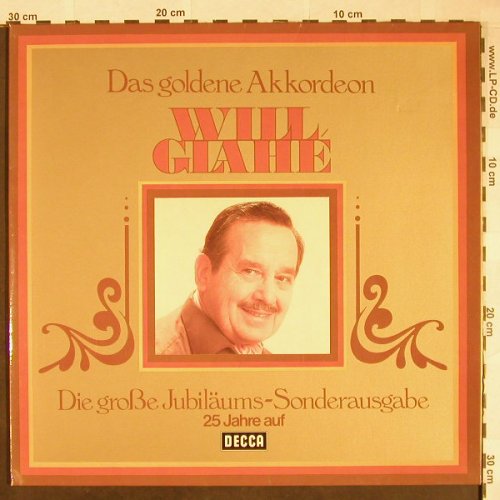 Glahe,Will: Das goldene Akkordeon, 25 Jahre.., Decca(S 17 004-P), D, Foc, 1973 - LP - F9908 - 7,50 Euro