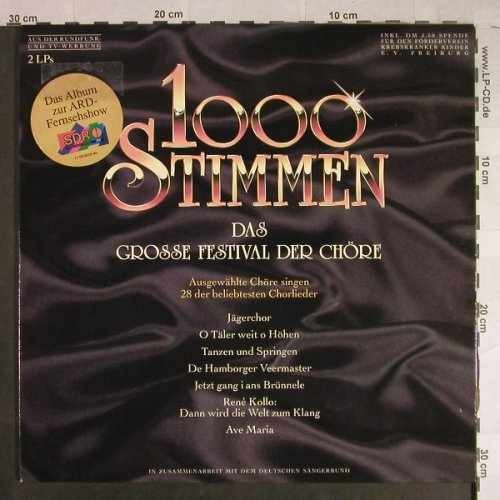 V.A.1000 Stimmen: Das große Festival der Chöre, Columbia(468457 1), , 1991 - 2LP - H1050 - 7,50 Euro