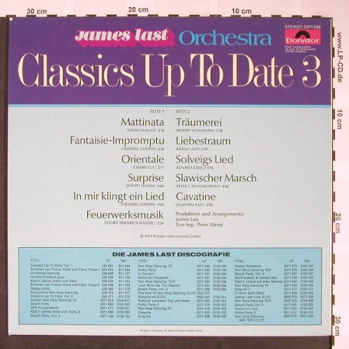 Last,James: Classics Up To Date Vol.3, Polydor(2371 538), D, 1974 - LP - H1683 - 6,00 Euro