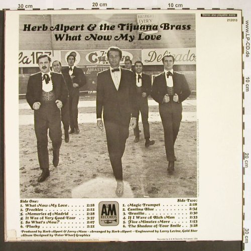 Alpert,Herb & Tijuana Brass: What Now My Love, vg+/vg+, AM(212 010), D,  - LP - H1901 - 5,00 Euro