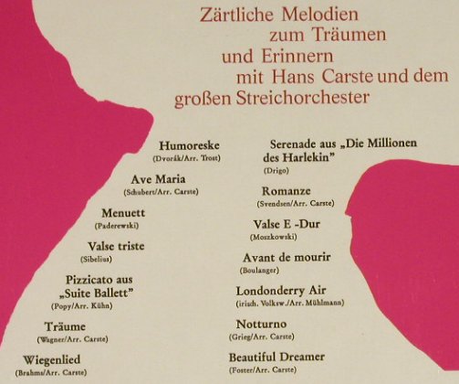 Carste,Hans & Sein Gr.Streichorch.: Zwischen Tag und Traum, Folge 5, Polydor(249 155), D, 1967 - LP - H2030 - 12,50 Euro