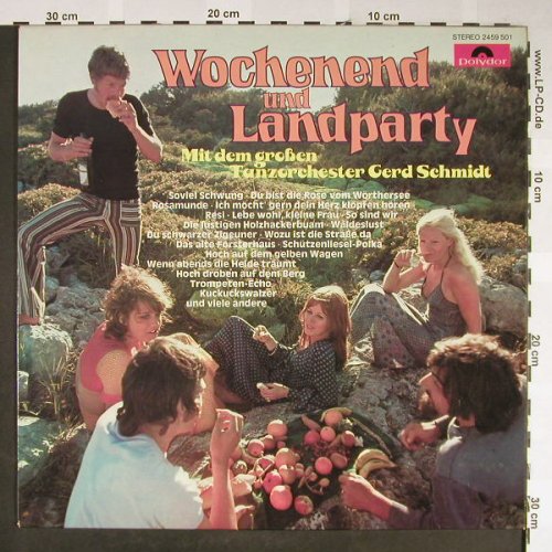 Schmidt,Gerd: Wochenend u.Landparty, Muster, Polydor(2459 501), D, 1974 - LP - H2140 - 7,50 Euro