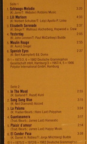 Last,James: Die schönsten Melodien der Welt, Polydor(2437 986), D,  - LP - H2144 - 6,00 Euro