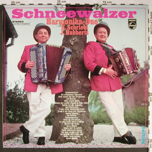 Harmonika-Duo K.Schriebl J.Hubberts: Schneewalzer, Philips(844 059 PY), D, 1968 - LP - H2175 - 9,00 Euro