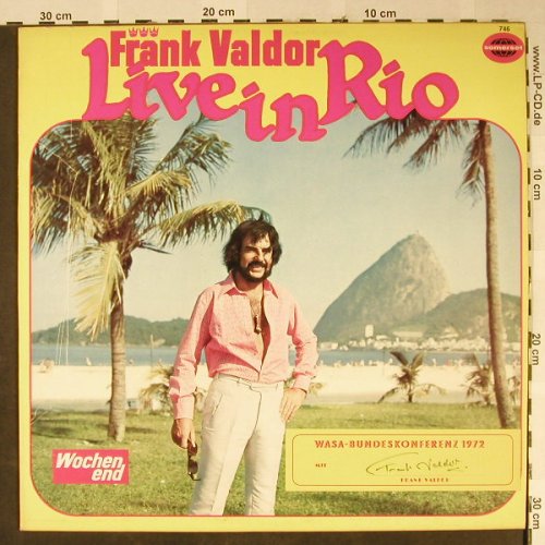 Valdor,Frank: Live in Rio,WASA-Bundeskonferenz, Somerset/Wochenend(746), D, 1972 - LP - H2330 - 7,50 Euro