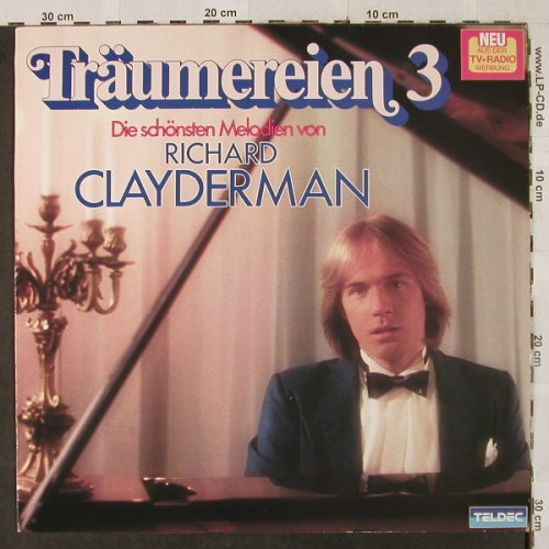 Clayderman,Richard: Träumereien 3, Telefunken(6.24900 AU), D, 1981 - LP - H2897 - 6,00 Euro