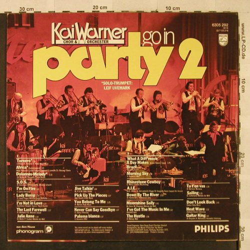 Warner,Kai mit Choir und Orch.: Go In Party 2, Philips(6305 292), D, 1976 - LP - H3049 - 7,50 Euro
