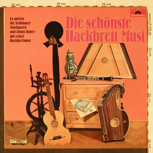 Bauer,Alfons  mit s. Hackbrett Musi: Die schönste Hackbrett Musi, Polydor(2418 613), D,  - LP - H3074 - 9,00 Euro