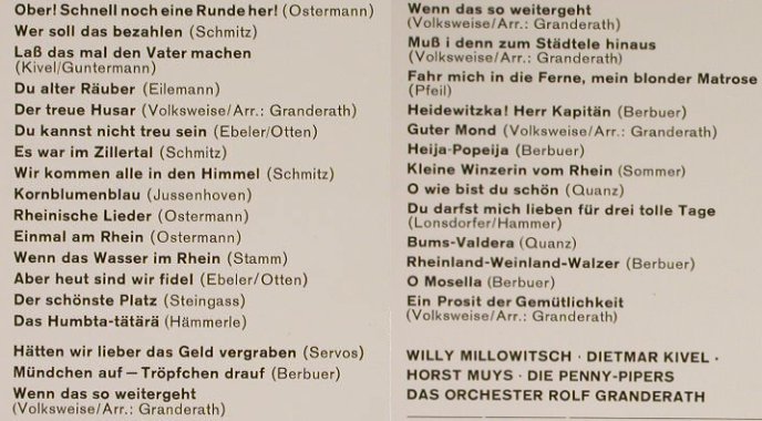 V.A.Stimmung ist Trumpf: Willy Millowitsch,Dietmar Kivel..., Baccarola(71 665 ZU), D,  - LP - H3182 - 7,50 Euro