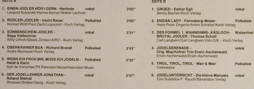 V.A.12 Jodelerfolge: Goldene Klänge der Heimat, Koch(42138 8), A,Club Ed, 1985 - LP - H326 - 6,00 Euro