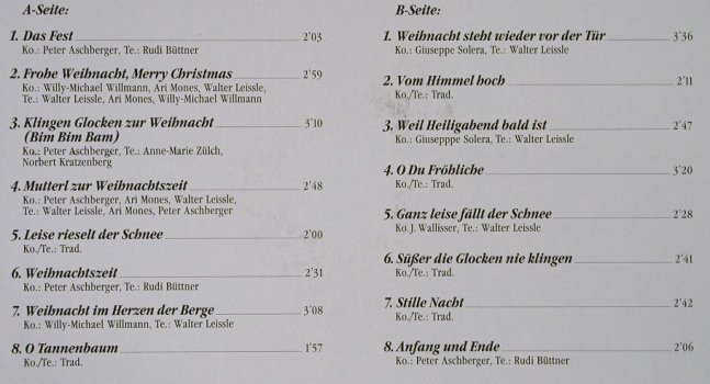 Willmann,Willy-Michael: Weihnachten mit Sonja Reisen, Heimat Express(3831), D, 1990 - LP - H3744 - 6,00 Euro