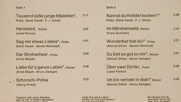 Mosch,Ernst & Seine Orig.Egerländer: Speziell für Sie, Telefunken(14 565-P), D,  - LP - H3791 - 7,50 Euro