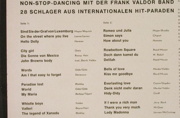 Valdor,Frank: Jede Menge Hits - Non Stop Dancing, Somerset(661), D,m-/vg+,  - LP - H3897 - 5,00 Euro