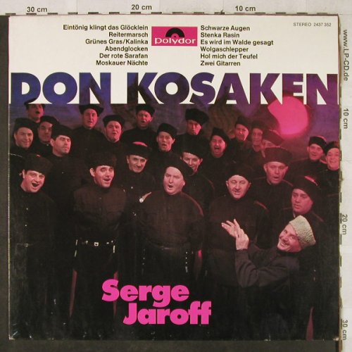 Don Kosaken: Serge Jaroff, Polydor(2437 352), D, Ri,  - LP - H3999 - 6,00 Euro
