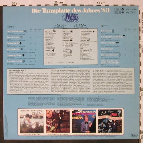 Noris,Günther & Big Band: Die Tanzplatte des Jahres 83(neu), Ariola(204 776-365), D, 1982 - LP - H4734 - 6,00 Euro