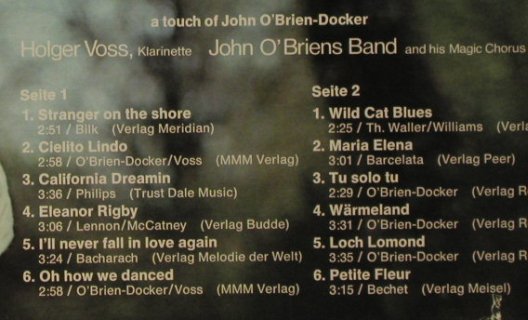 O'Brien-Docker,John - Band: Sweet Dream&Clarinet,Holger Voss, Audi Ton(909-2-122062), D, 1973 - LP - H4856 - 7,50 Euro