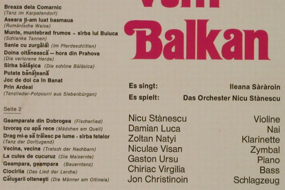 Stanescu,Nicu Orchester: Feurige Klänge vom Balkan, Europa(E 329), D,  - LP - H5013 - 6,00 Euro