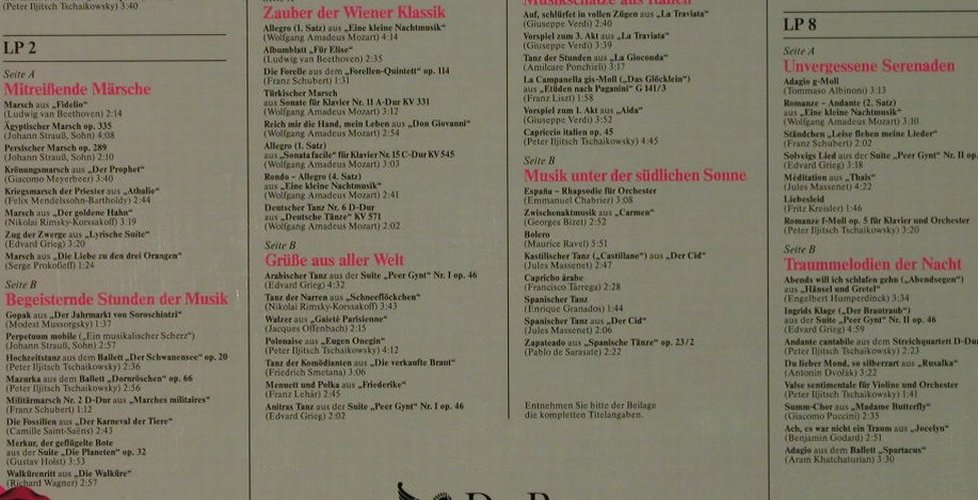 V.A.Das große Wunschkonzert: Operetten,Overtüren, Märsche..., Das Beste(DGW  21 7840 62), D, 1989 - 8LP - H5158 - 24,00 Euro