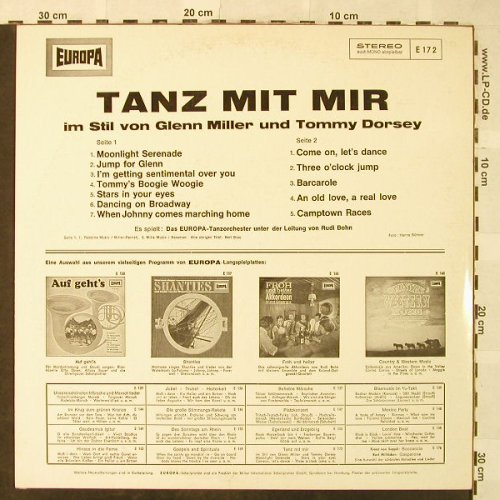 Europa-Tanzorchester- Ltg.Rudi Bohn: Tanz mit mir,G.Miller,Dorsey Stil, Europa(E 172), D,  - LP - H5239 - 6,00 Euro