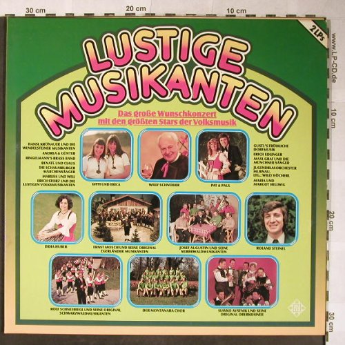 V.A.Lustige Musikanten: Das große Wunschkonzert...Foc, Telefunken(6.28462 DP), D, 1978 - 2LP - H5357 - 7,50 Euro