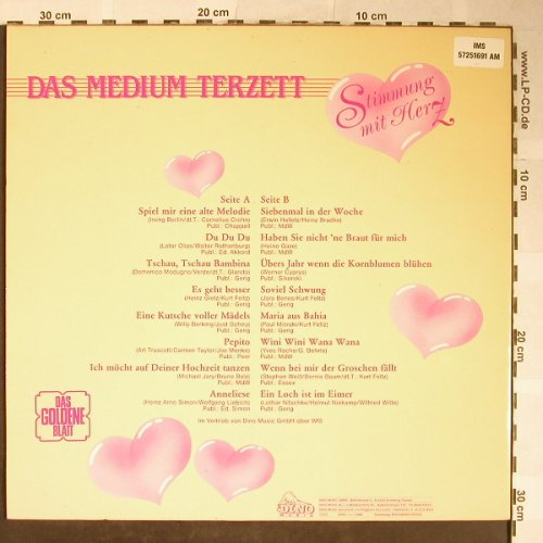 Medium Terzett: Stimmung mit Herz, Dino/Das Goldene Blatt(LP 1691), D, 1988 - LP - H5539 - 6,00 Euro