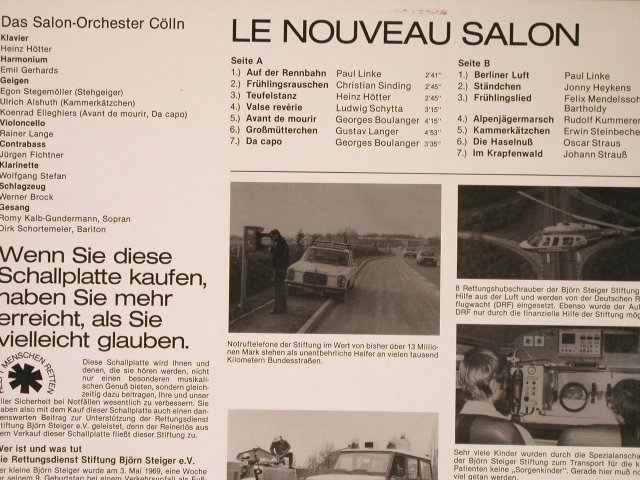 Salonorchester Cölln: Le Nouveau Salon, Aulos/Sterimed(AUL 30444 SF), D,  - LP - H5725 - 7,50 Euro